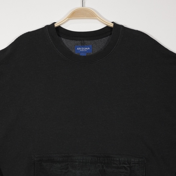 Arizona Jean Co‎ Men's Crew Neck Long Sleeve Pullover Sweatshirt Black Size M - Picture 2 of 8